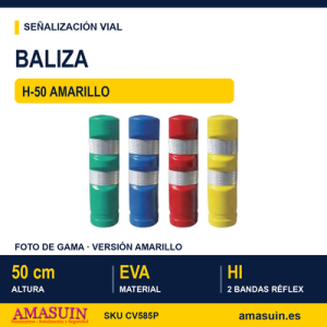 Baliza o Hito H50 Plus Flexible Amarillo