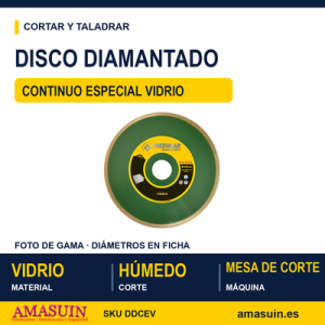 Disco Diamantado Continuo Especial Vidrio.