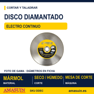 Disco Diamantado Electro Continuo.