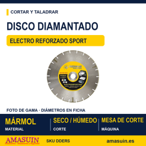 Disco Diamantado Electro Reforzado Sport.