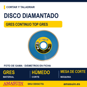 Disco Diamantado Gres Continuo Top Gres.
