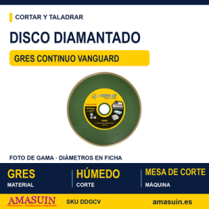 Disco Diamantado Gres Continuo Vanguard.