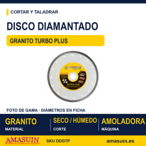 Disco Diamantado Granito Turbo Plus.