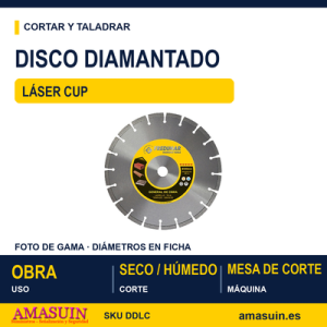 Disco Diamantado Láser Cup.