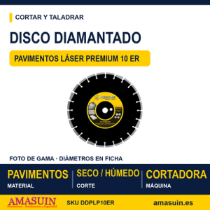 Disco Diamantado Pavimentos Láser Premium 10 ER.