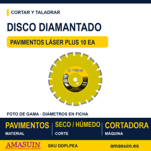 Disco Diamantado Pavimentos Láser Plus 10 EA.