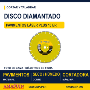 Disco Diamantado Pavimentos Láser Plus 10 ER.