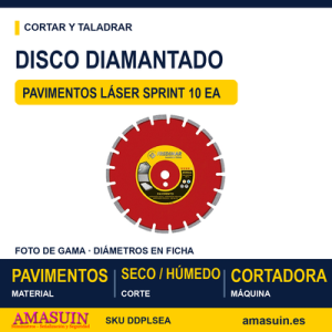 Disco Diamantado Pavimentos Láser Sprint 10 EA.