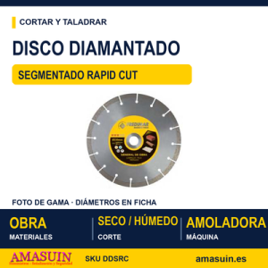 Disco Diamantado Segmentado Rapid Cut.