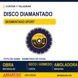 Disco Diamantado Segmentado Sport.