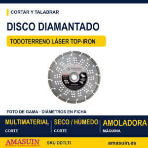 Disco Diamantado Todoterreno Láser Top-Iron.