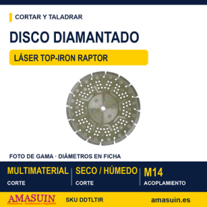 Disco Diamantado Todoterreno Láser Top-Iron Raptor.