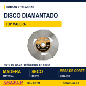 Disco Diamantado Top Madera.