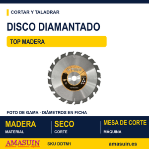 Disco Diamantado Top Madera.