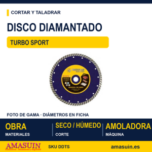 Disco Diamantado Turbo Sport.