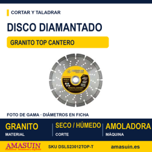 Disco Diamantado Granito Top Cantero.