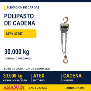 Polipasto de Cadena 30000 Kilos ATEX 37257