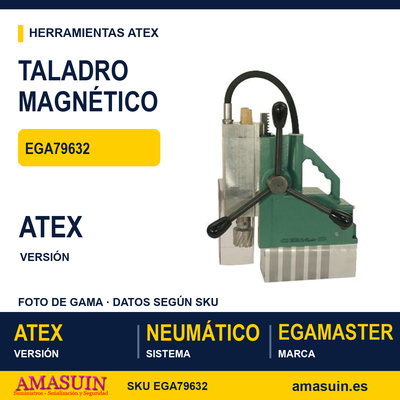 Taladro Magnético Neumático ATEX 79632 1 Taladro Magnético Neumático ATEX 79632