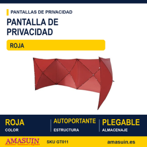 Pantalla de Privacidad Roja