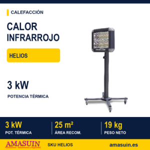 Calefactor Infrarrojos HELIOS 3.0 de 3kW