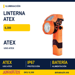 Linterna ATEX Adalit IL-300 a Batería