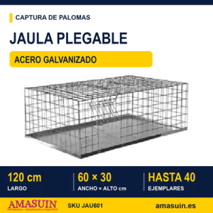 Jaula Metálica Plegable para Palomas.