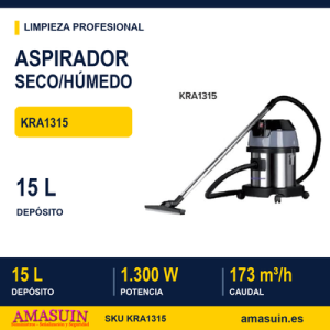 Aspirador KRA1315 para Polvo y Líquidos