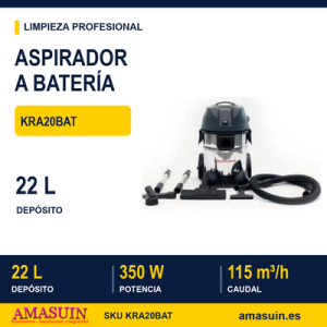 Aspirador a Batería KRA20BAT para Polvo