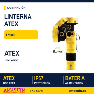 Linterna ATEX Adalit L-3000 a Batería