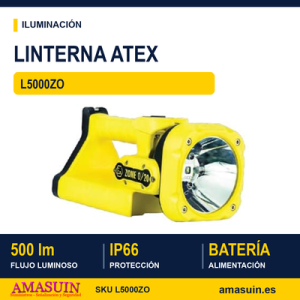 Linterna ATEX Adalit L-5000 ZO a Batería
