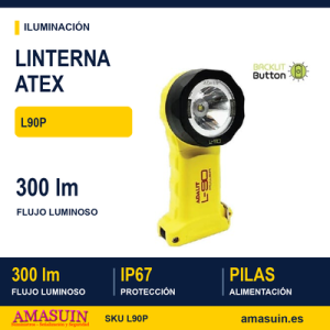 Linterna ATEX Adalit L-90 Power a Pilas