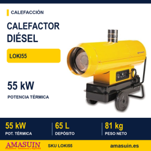Calefactor Aire Caliente LOKI55 a Gasoil