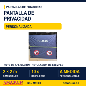 Pantalla de Privacidad Personalizada 2x2m