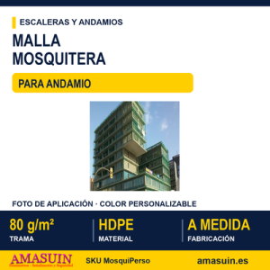 Malla Mosquitera 80gr Andamio Personalizada.