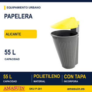 Papelera Alicante P-201