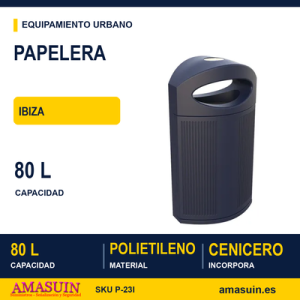 Papelera Ibiza Plast 80 L