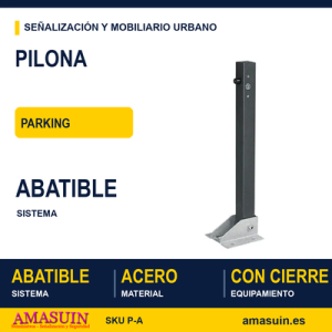 Pilona Parking Abatible