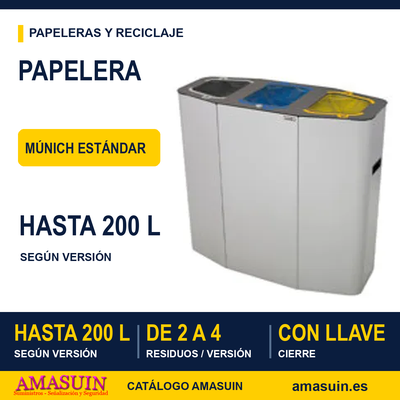 Papelera Múnich Estándar 1 Papelera Múnich Estándar