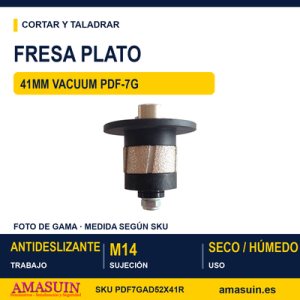 Fresa Plato Diamantado 41mm Vacuum PDF-7G.