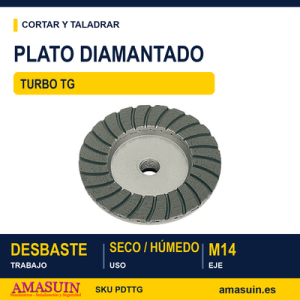 Plato Diamantado Turbo TG.