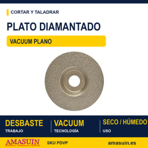 Plato Diamantado Vacuum Plano.