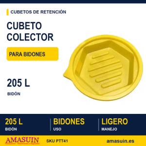 Cubeto colector bidones 205 litros
