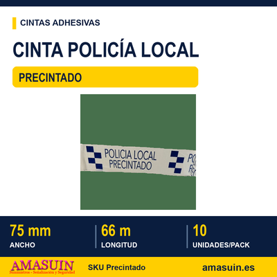 Cinta Adhesiva Policía Local Precintado 1 Cinta Adhesiva Policía Local Precintado