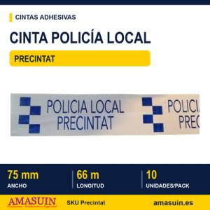 Cinta Adhesiva Policía Local Precintat