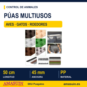 Púas Pinchos Antiaves - Gatos - Roedores y Seguridad.