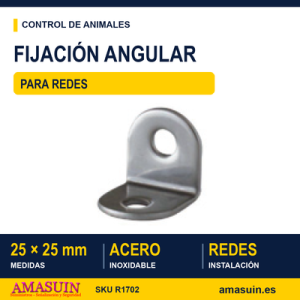 Fijación Angular Inoxidable 25mm