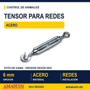 Tensor Acero 6mm para Redes