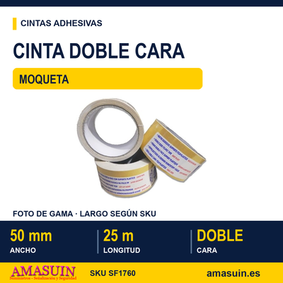Cinta Doble Cara Especial Moqueta 50mmx25m 1 Cinta Doble Cara Especial Moqueta 50mmx25m