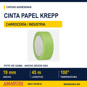 Cinta Papel Krepp 19mmx45m 100 Grados