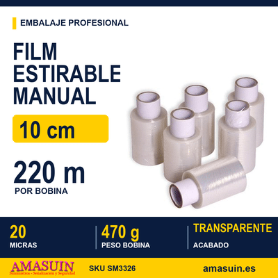 Film Estirable Manual 10cm. 1 Film Estirable Manual 10cm.